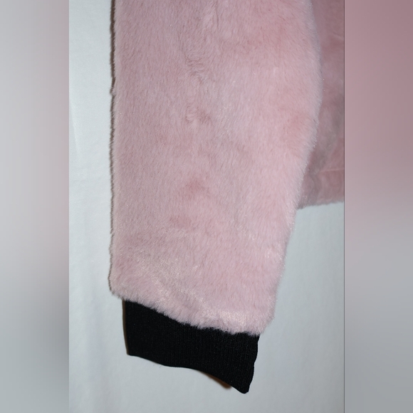 Calvin Klein Pink Performance Fuzzy Faux Fur Quarter-Zip Pullover. Large. NWT. - Picture 8 of 12